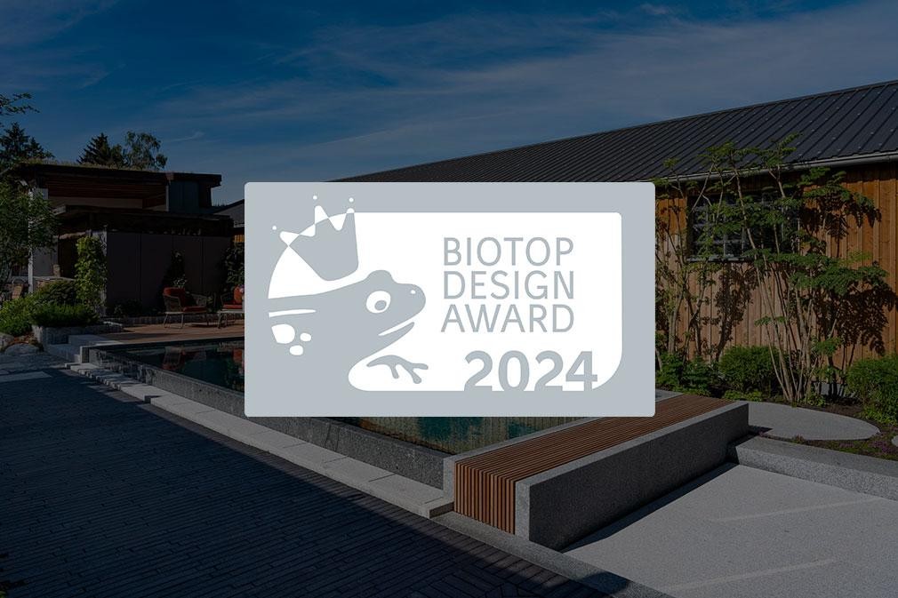 BIOTOP natural pool Design Award winner 2024 Schleitzer