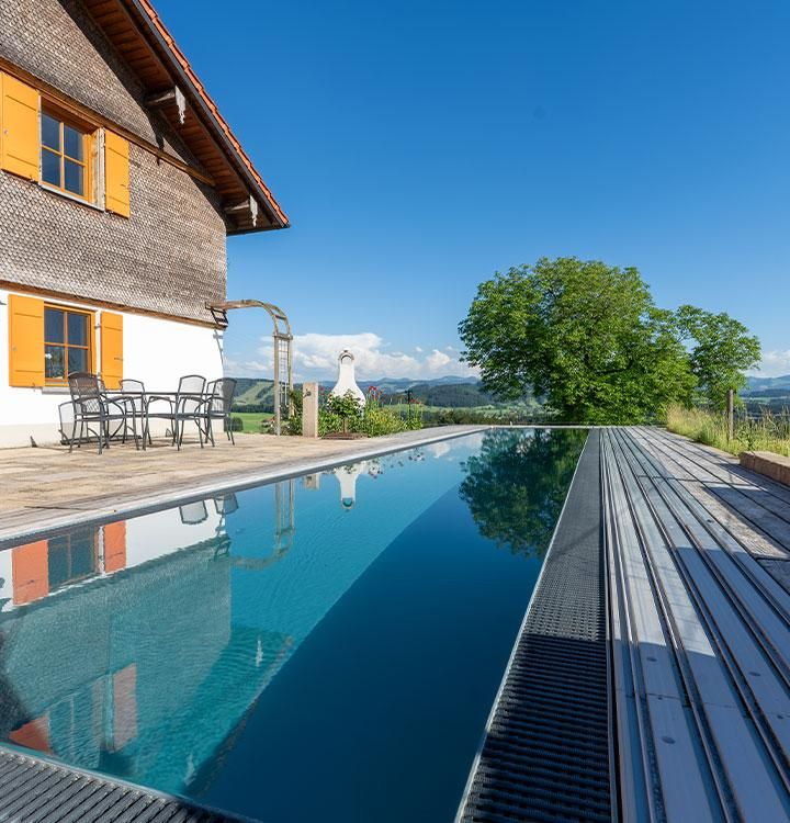Central Pool PP prefabricated pool Central Pool PP prefabricated pool with Biotop Living Pool technology