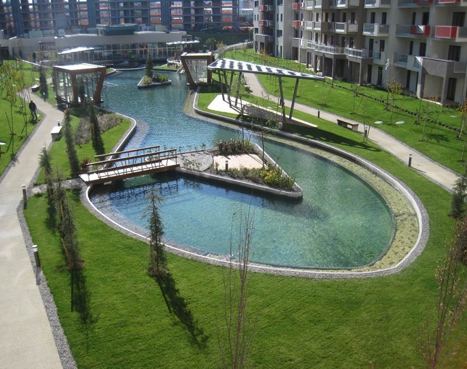 Liva Residential Development Landscaping Pond