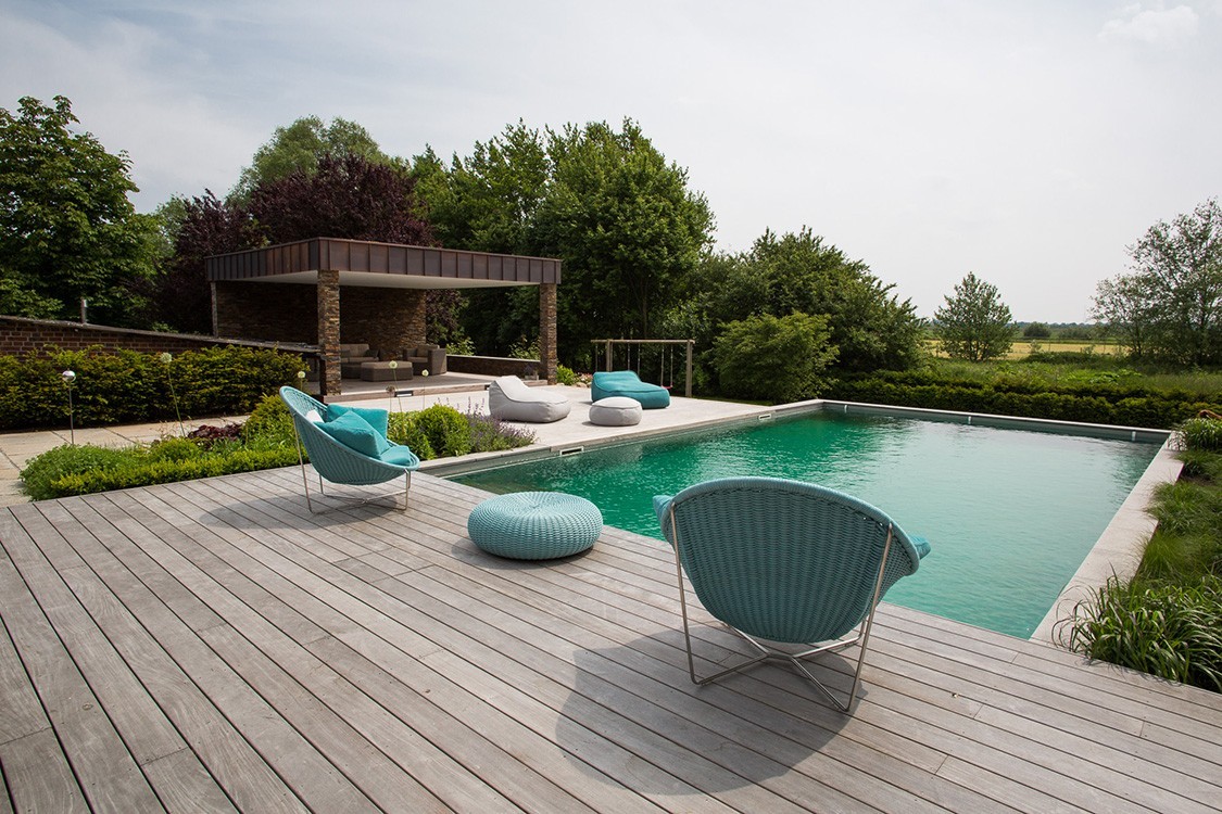 Living Pool in Germany with Hidden Biological Filter