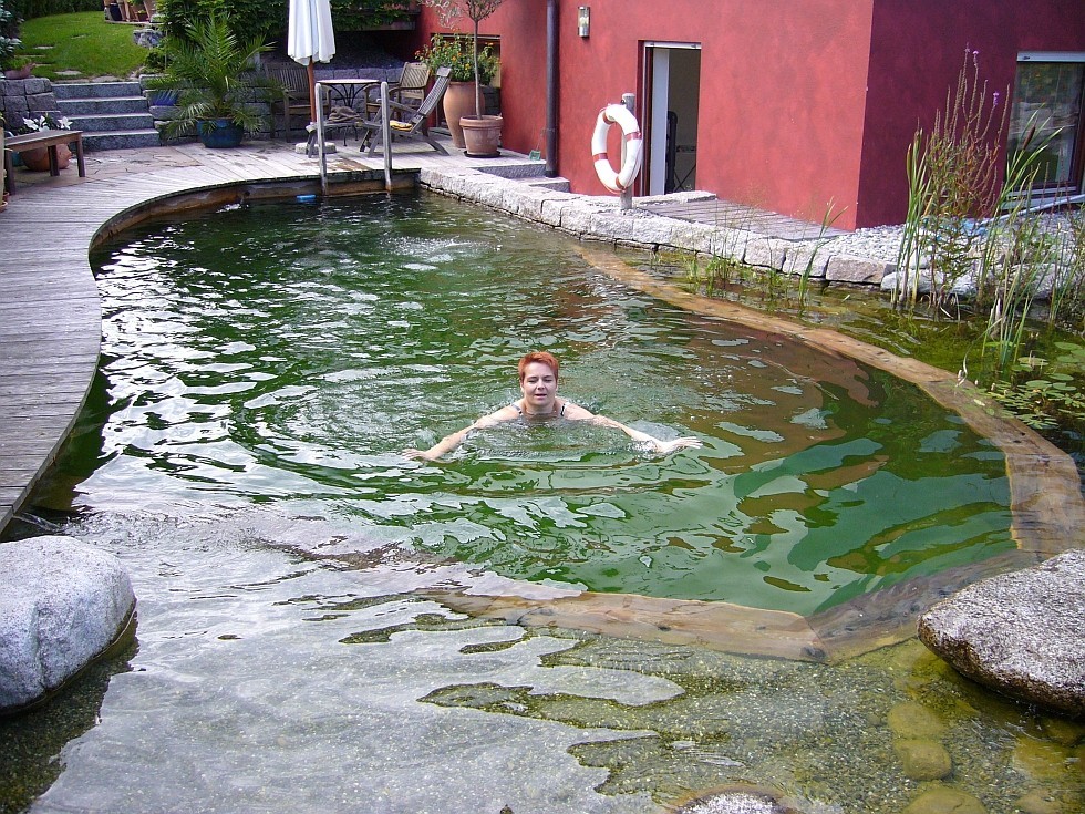 natural pool in Germany on a small space